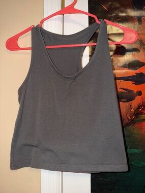 Classic Racerback Tank Top - Charcoal Gray
